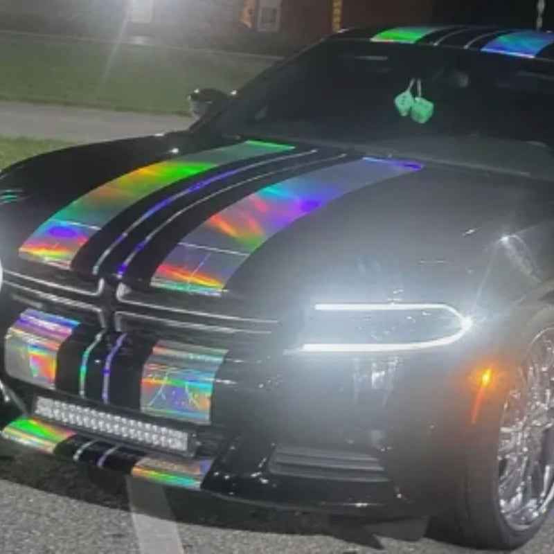Universal 6-Stripes Fashion Car Sticker Parallel Lines Car Decals for SHELBY Mustang GT350 GT500 for