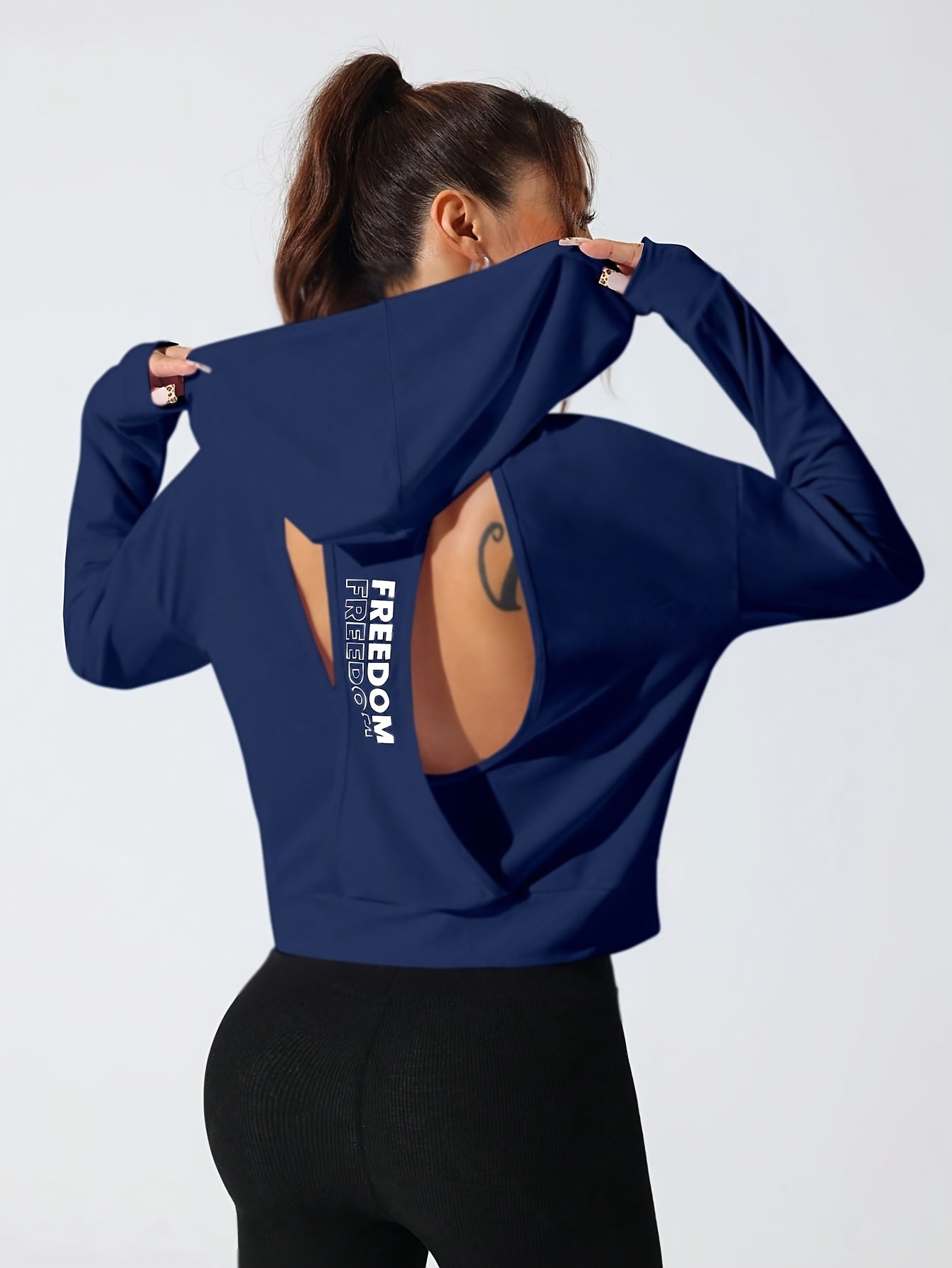 Sweat à capuche à manches longues pour femme - Topdecheztop.fr