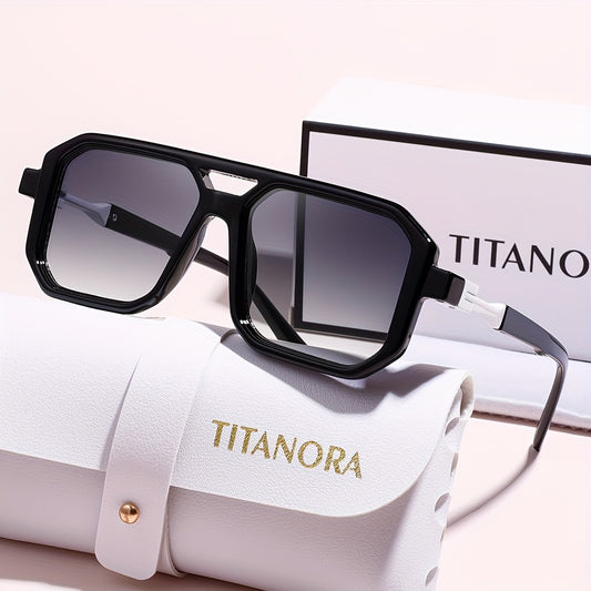 Lunettes de vue tendance unisexes à monture carrée TITANORA - Topdecheztop.fr