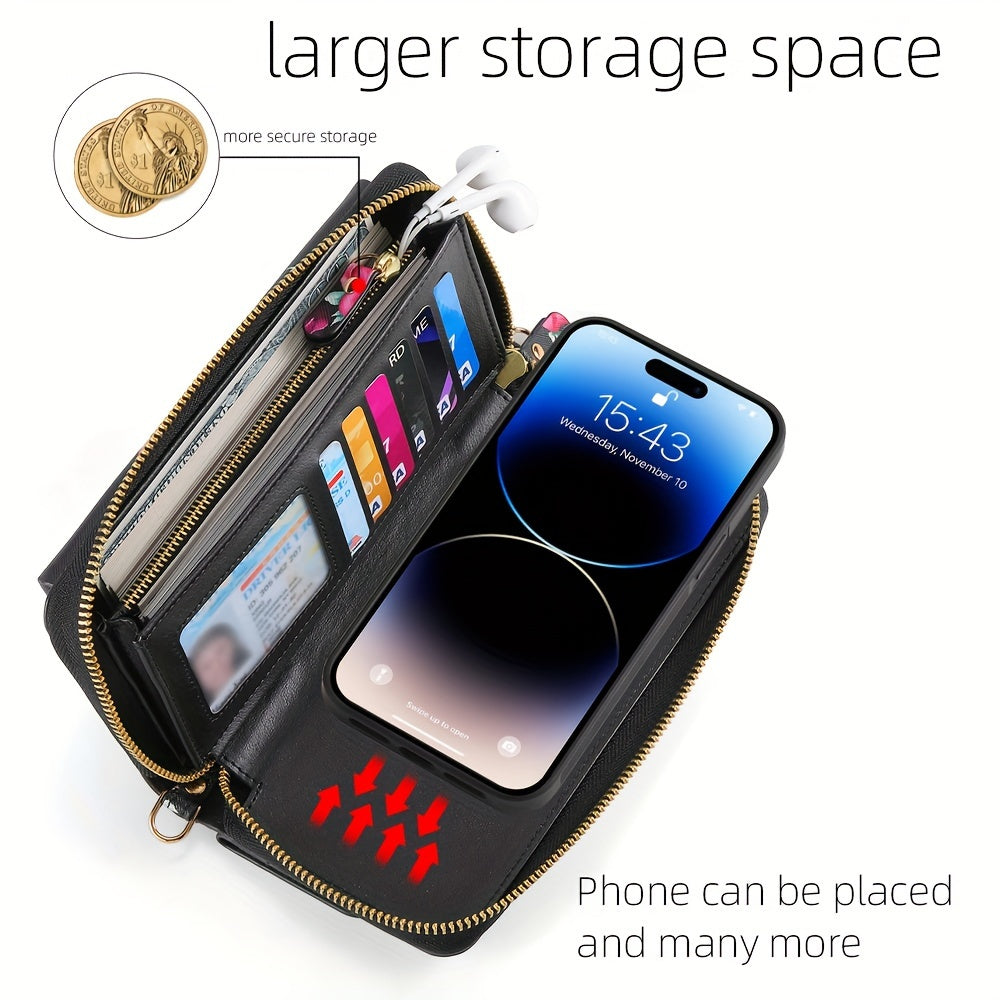 Étui pour téléphone portable à motif floral, UNIVERSELLE - Topdecheztop.fr
