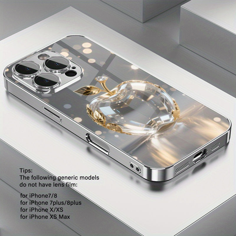 Coque de téléphone en TPU électroplaqué, luxueuse et transparente, IPHONE - Topdecheztop.fr
