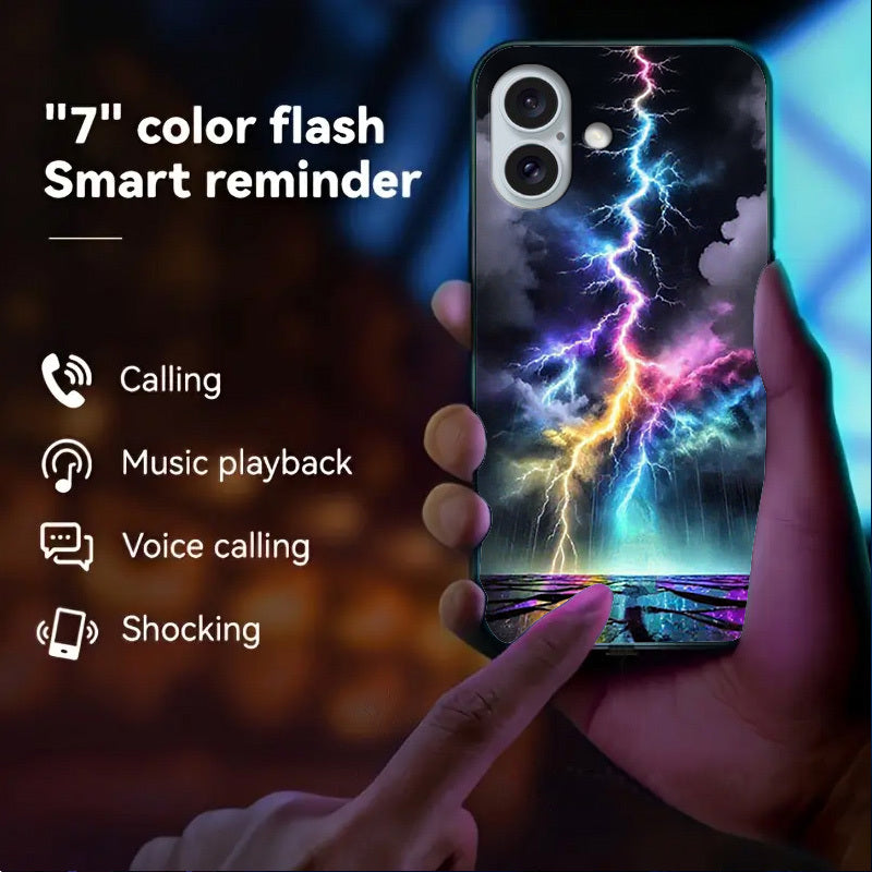 Étui de téléphone portable lumineux, IPHONE, REDMI
