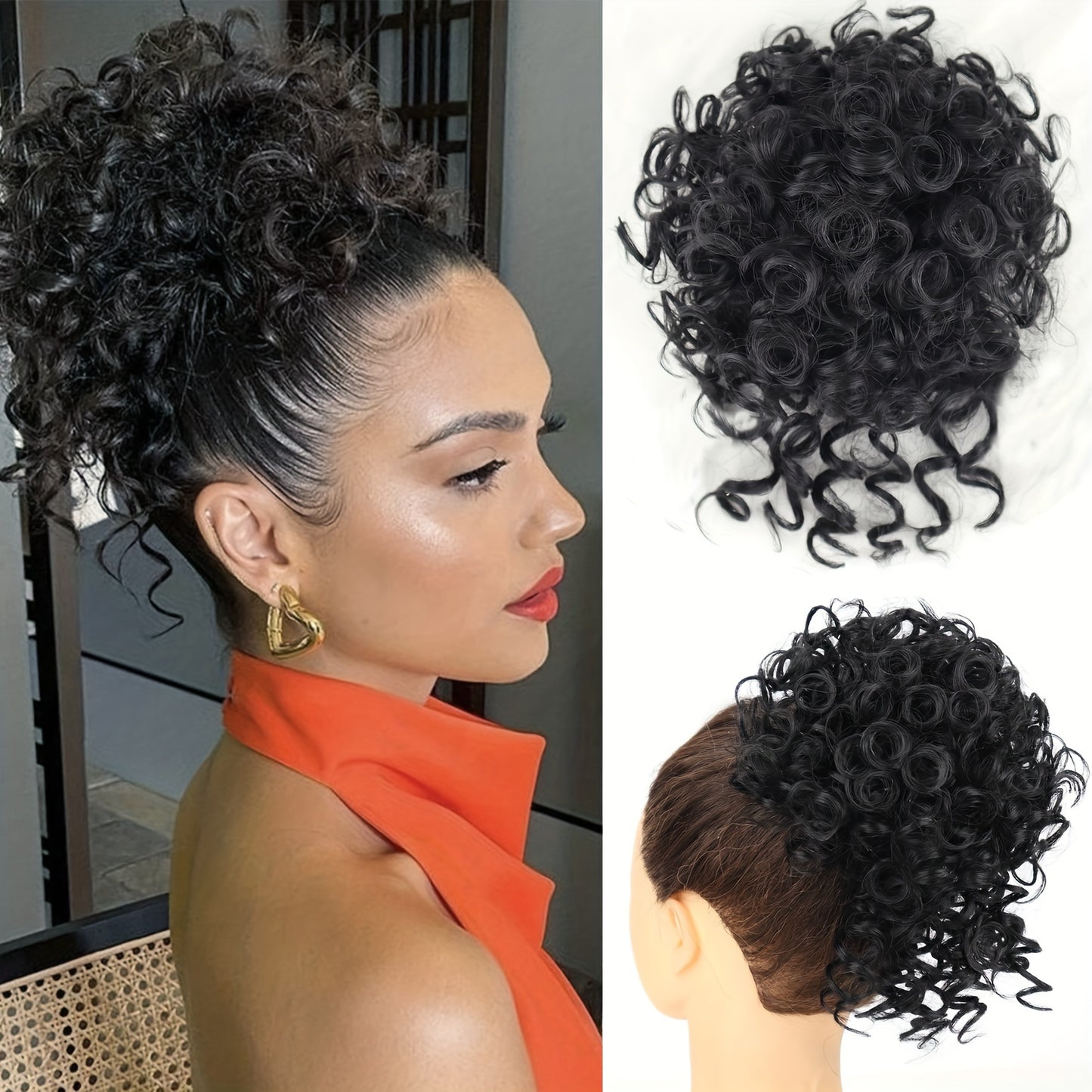 Chignon court et décoiffé de 25,4 cm - Topdecheztop.fr