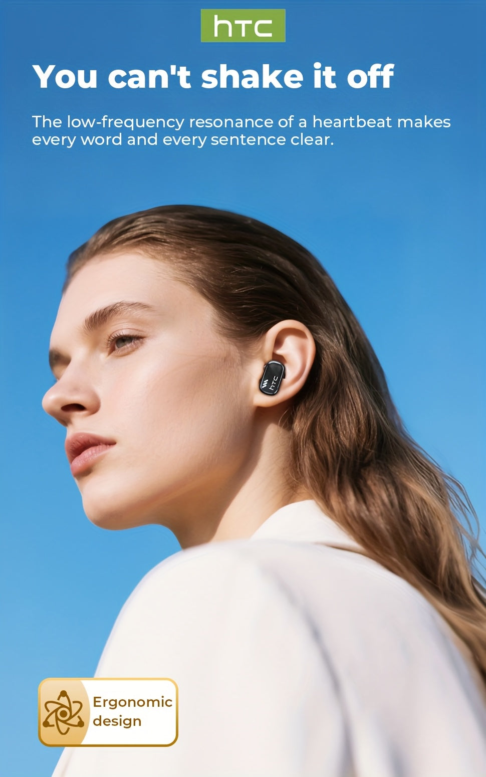Écouteurs HTC NE16 BT V6.0 TWS Écouteurs intra-auriculaires sans fil