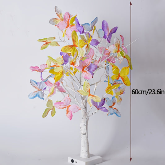 Lampe LED en forme de bouleau papillon alimentée par USB - Topdecheztop.fr