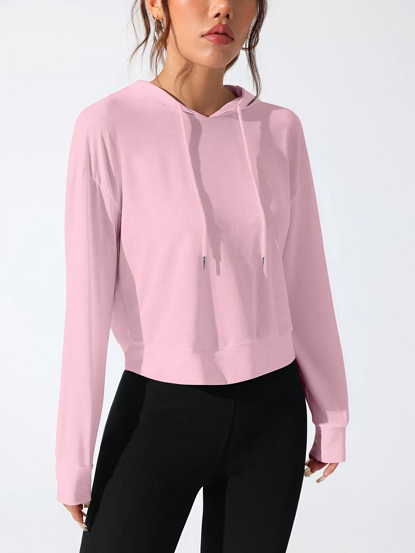 Sweat à capuche à manches longues pour femme - Topdecheztop.fr