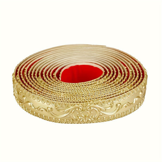 Vinyl Self-Adhesive Decorative Tape for Home Decor, Flexible Trim Molding Wall Art, Peel and Stick Ceiling Border, Cabinet, and Picture Frame Ornament, Waterproof and Durable Craft Ribbon for Kitchen, Bathroom, Baseboard – - Topdecheztop.fr