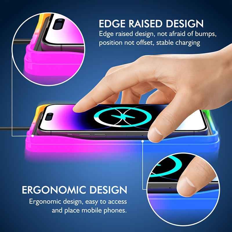 Chargeur sans fil AIREDGER 15 W RGB
