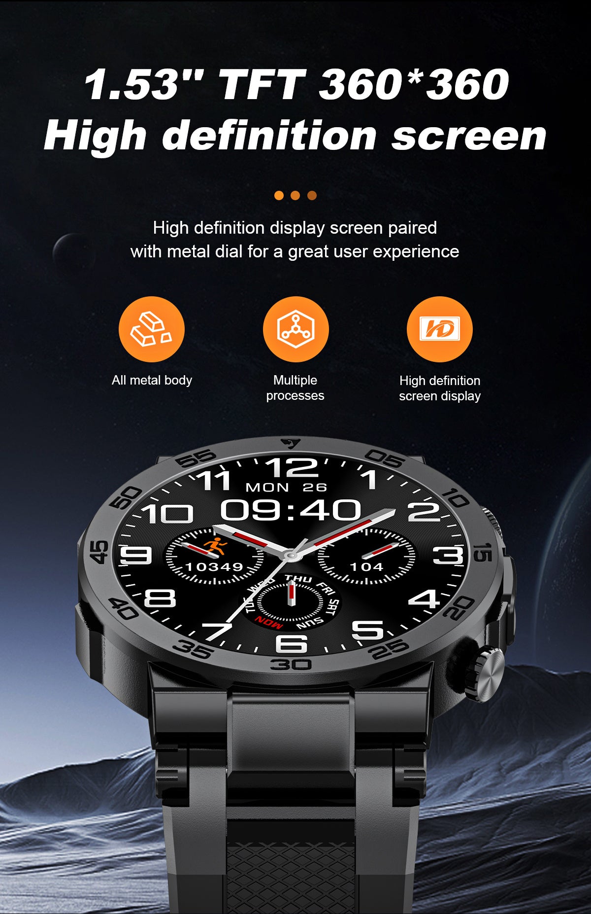 LIGE Nouvelle Montre Connectée Mode Homme Écran 3,89 cm