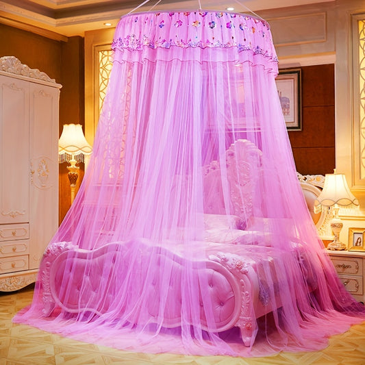 Ciel de lit classique suspendu en forme de dôme, couleur unie - Topdecheztop.fr