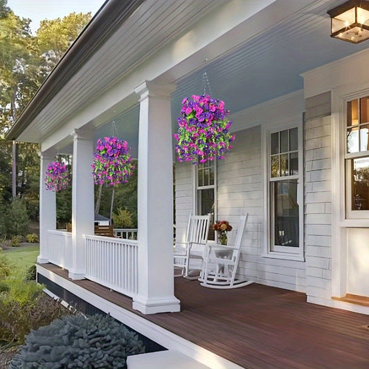 Deux fleurs artificielles suspendues - Topdecheztop.fr