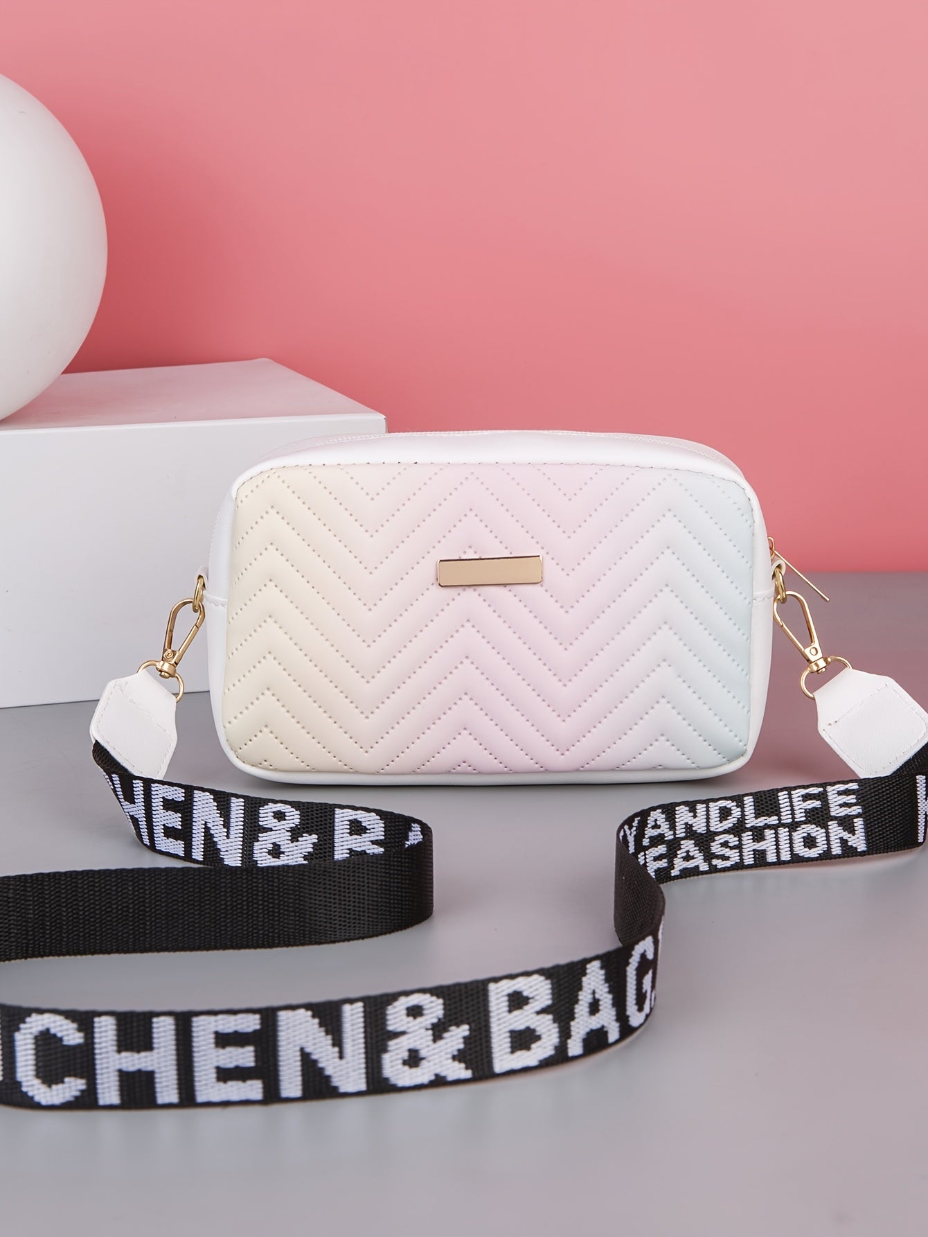 Sac bandoulière matelassé dégradé tendance - Topdecheztop.fr