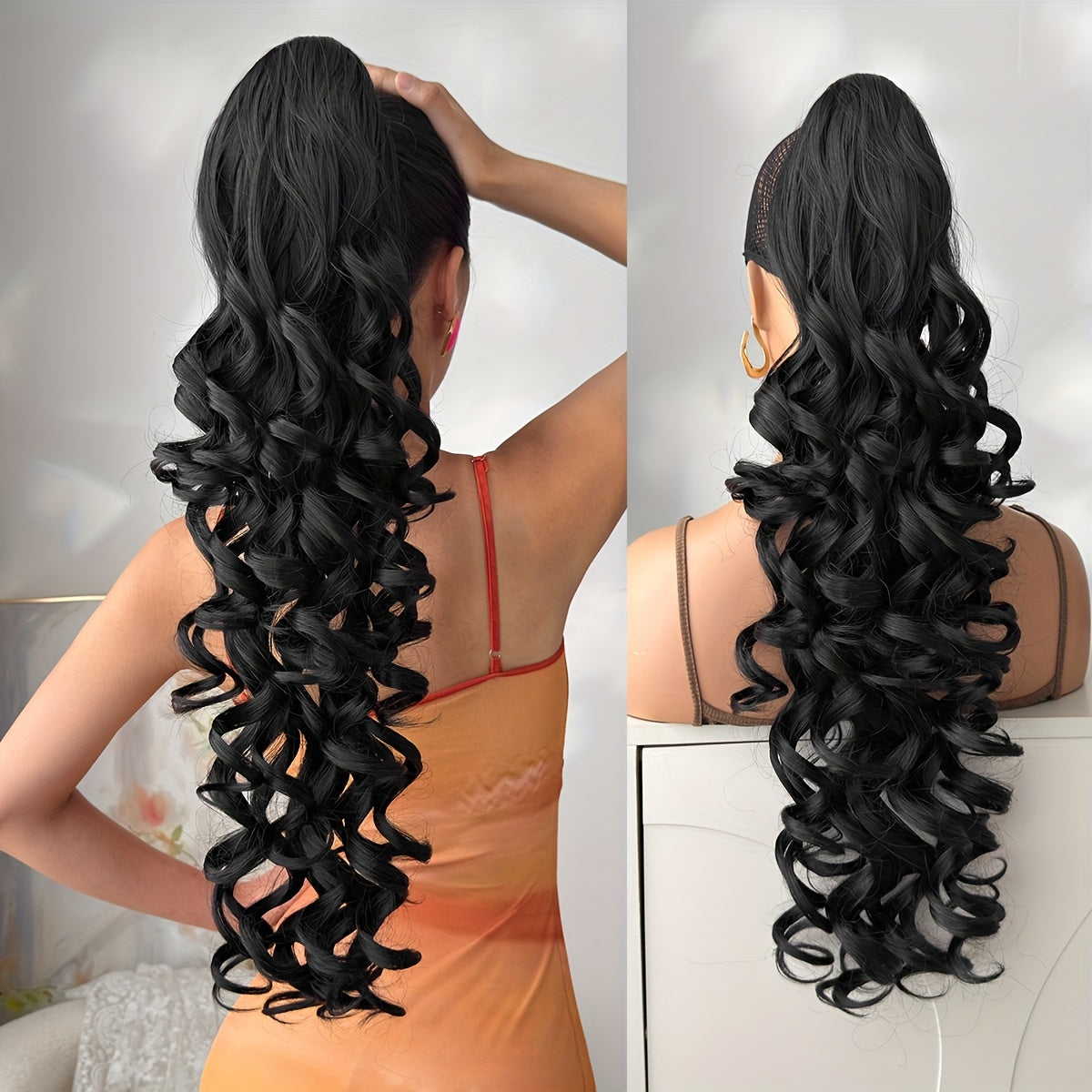 Extension queue de cheval bouclée pour femme - Topdecheztop.fr