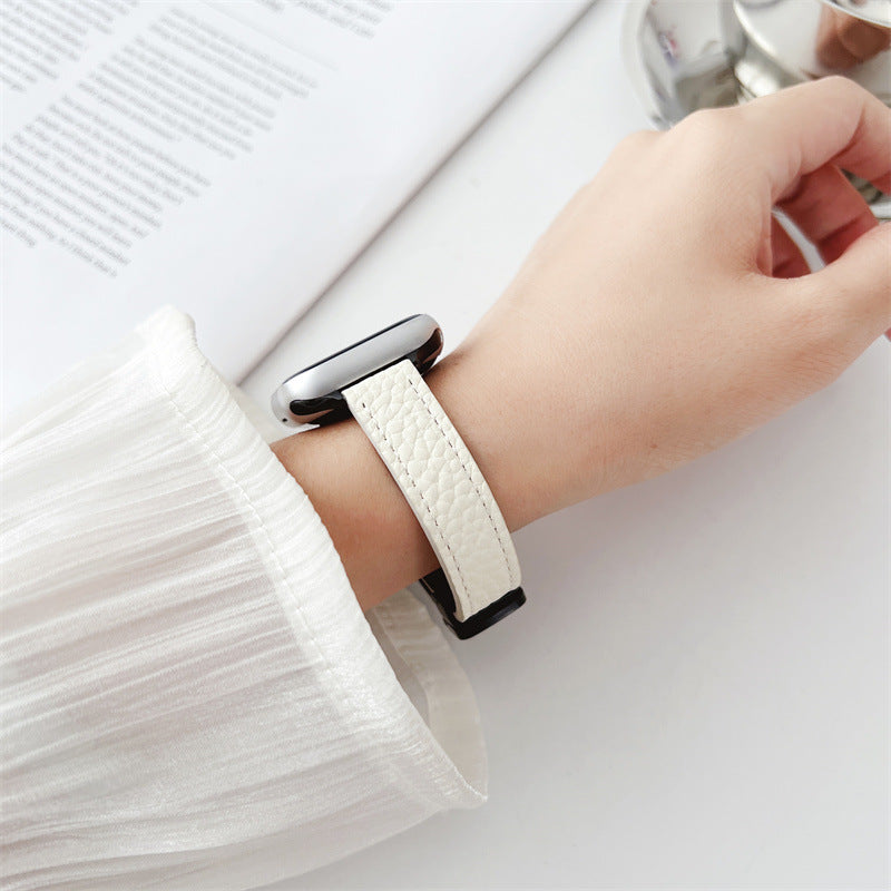 Bracelet de montre magnétique en cuir