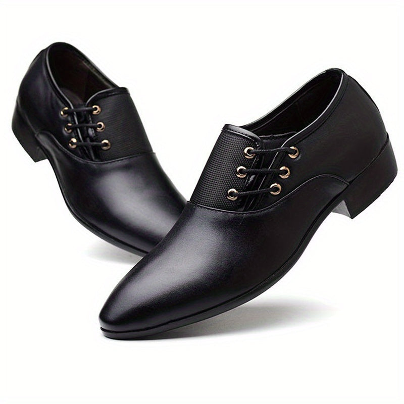 Chaussures habillées vintage pour homme, couleur unie