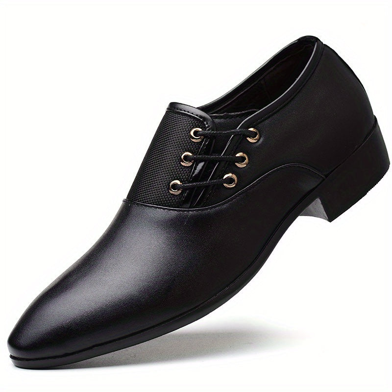Chaussures habillées vintage pour homme, couleur unie