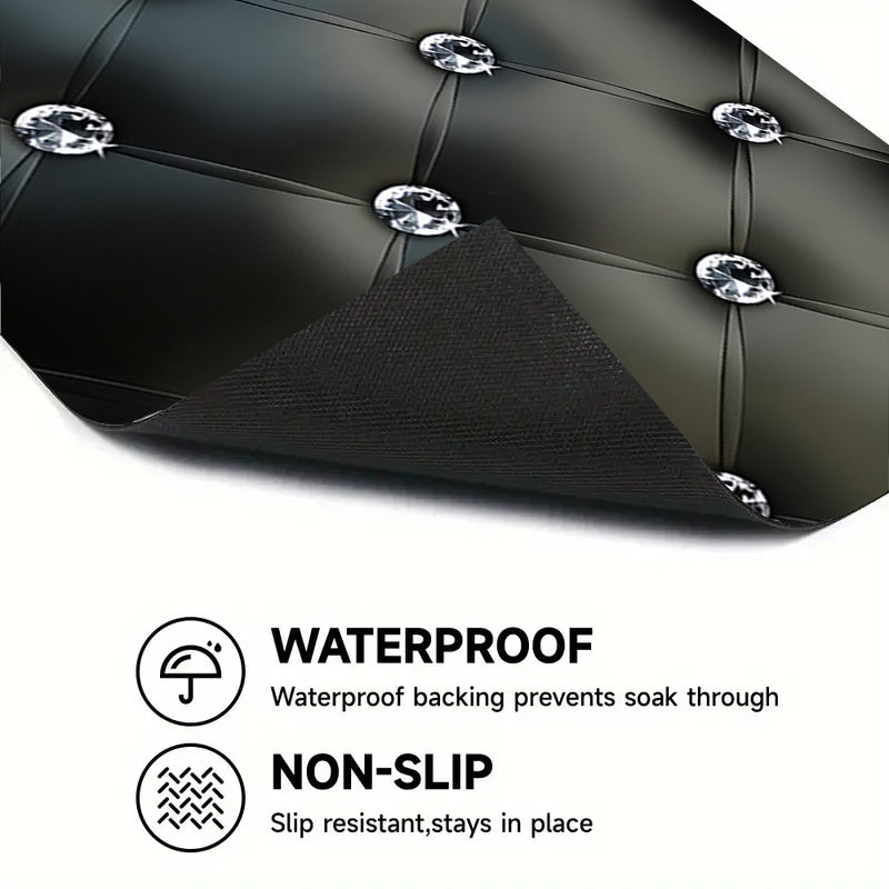 1 pièce, tapis d'égouttoir imprimé géométrique irrégulier - Topdecheztop.fr