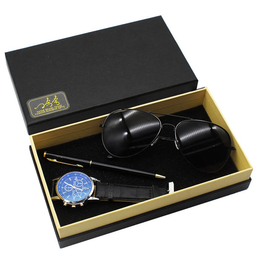 Montre homme Business Stylo Lunettes