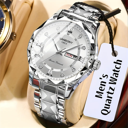 Montre multifonctionnelle pour homme avec bracelet en acier inoxydable - Topdecheztop.fr