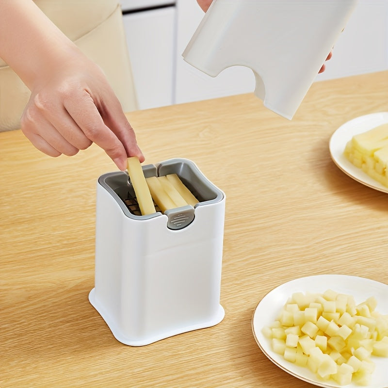 Trancheuse à pommes de terre et coupe-frites en acier inoxydable 49 grilles