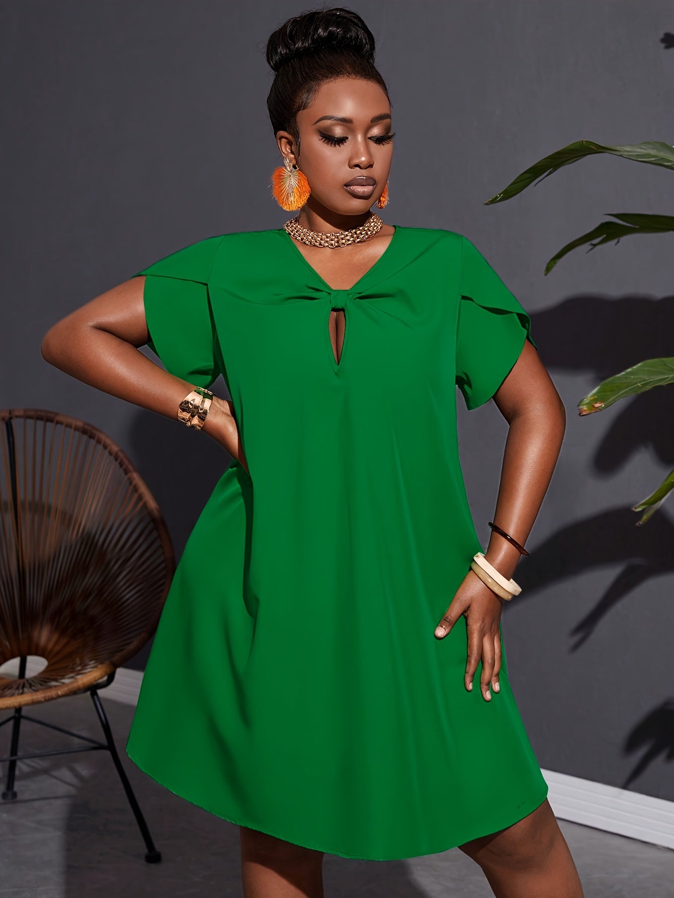 Robe froncée grande taille - Topdecheztop.fr