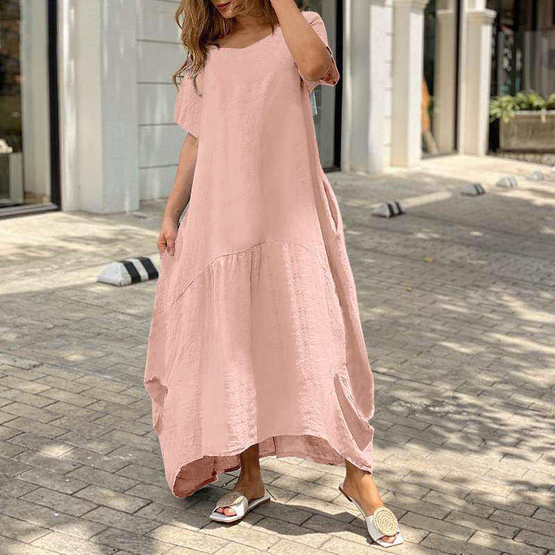 Robe tendance grande taille en coton - Topdecheztop.fr