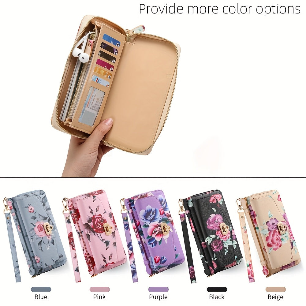 Étui pour téléphone portable à motif floral, UNIVERSELLE - Topdecheztop.fr