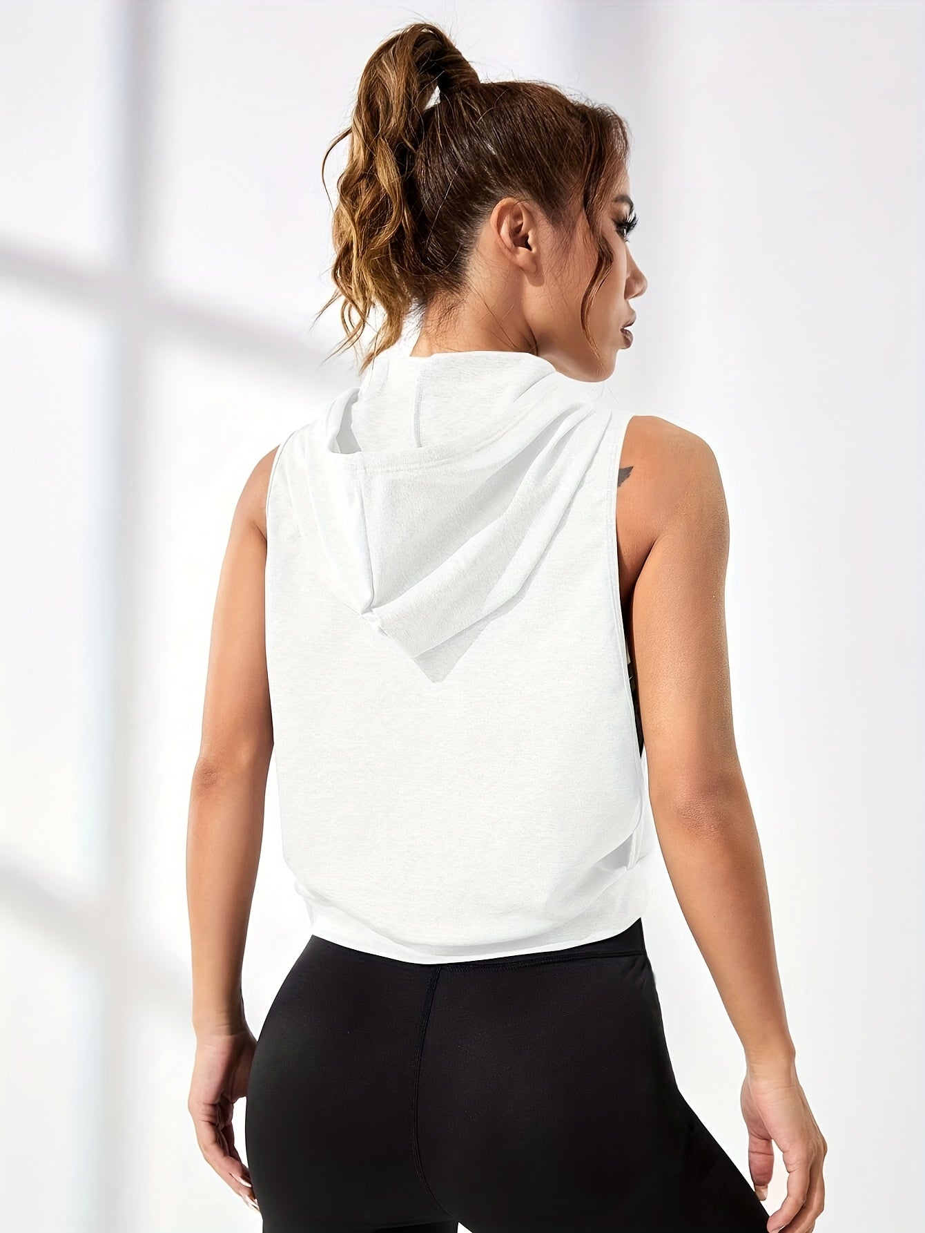 Gilet de sport sans manches à capuche pour femme - Topdecheztop.fr