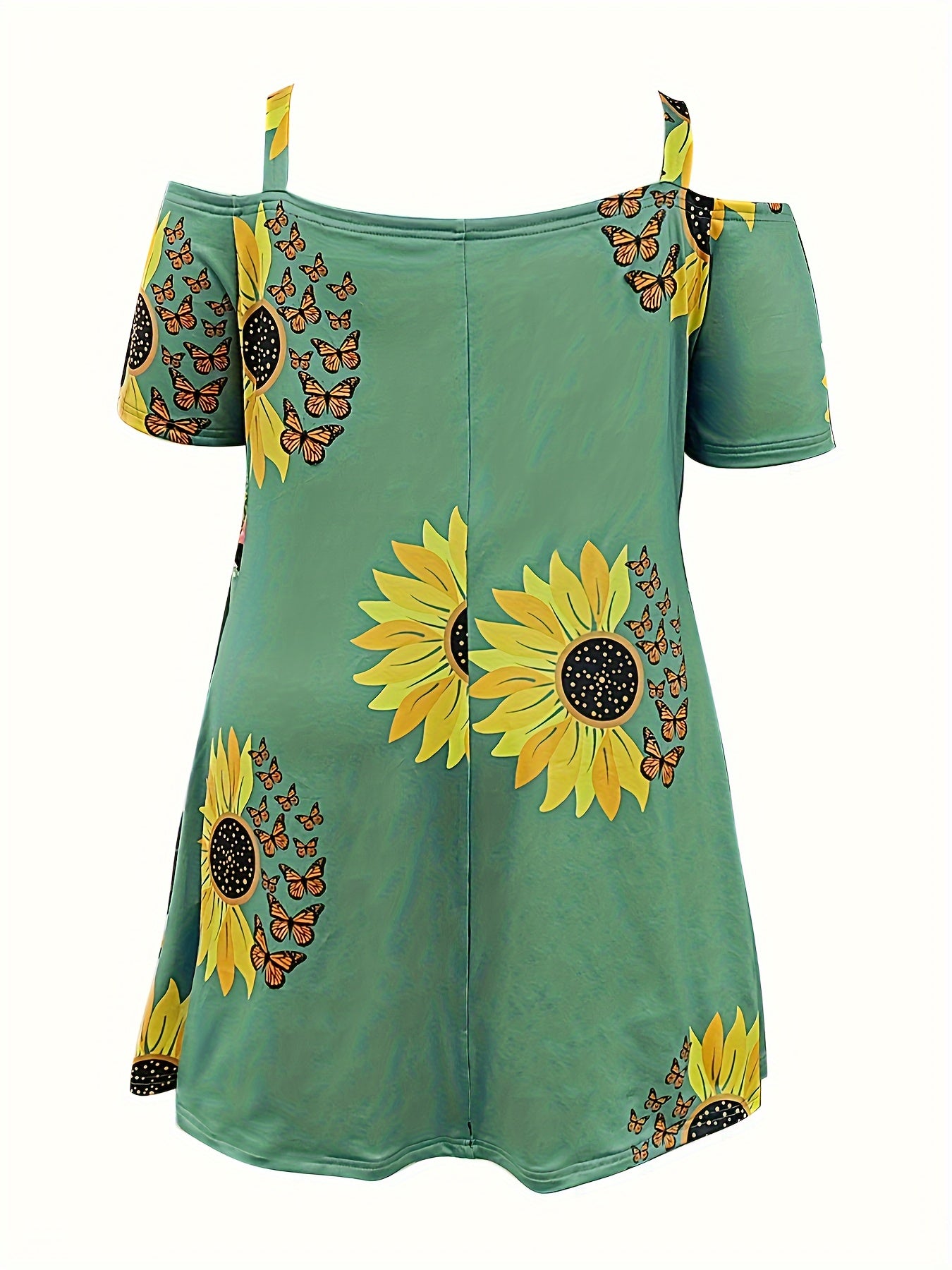 Robe grande taille à épaules dénudées et imprimé - Topdecheztop.fr
