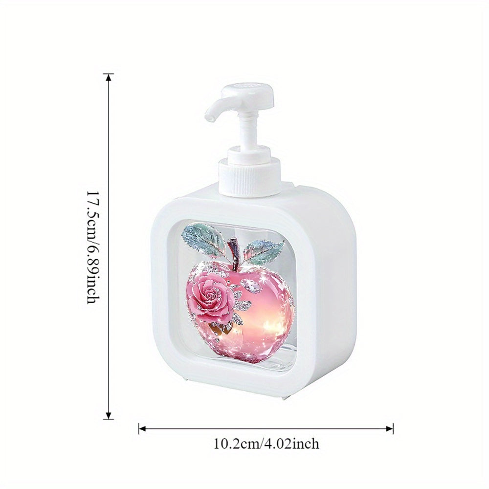 Distributeur de savon décoratif en verre avec pompe pour salle de bain