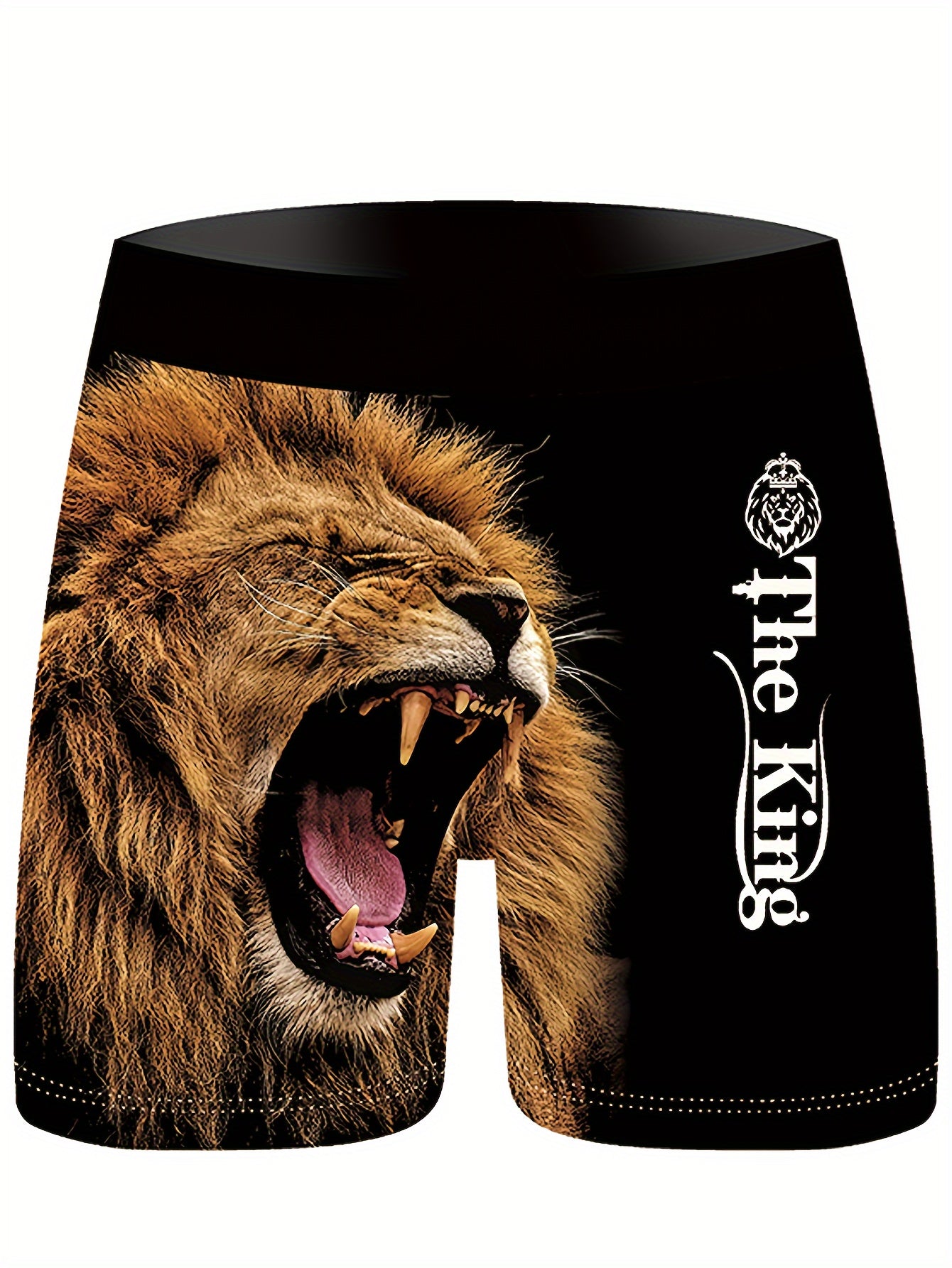 Lot de 3 boxers en fibre Ice Sliky pour homme – Imprimé lion