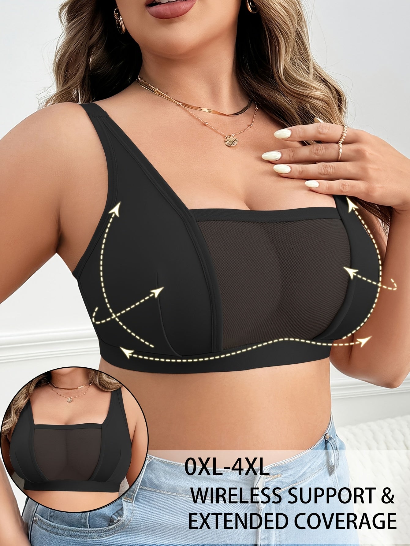 Soutien-gorge grande taille pour femme 1 pièce