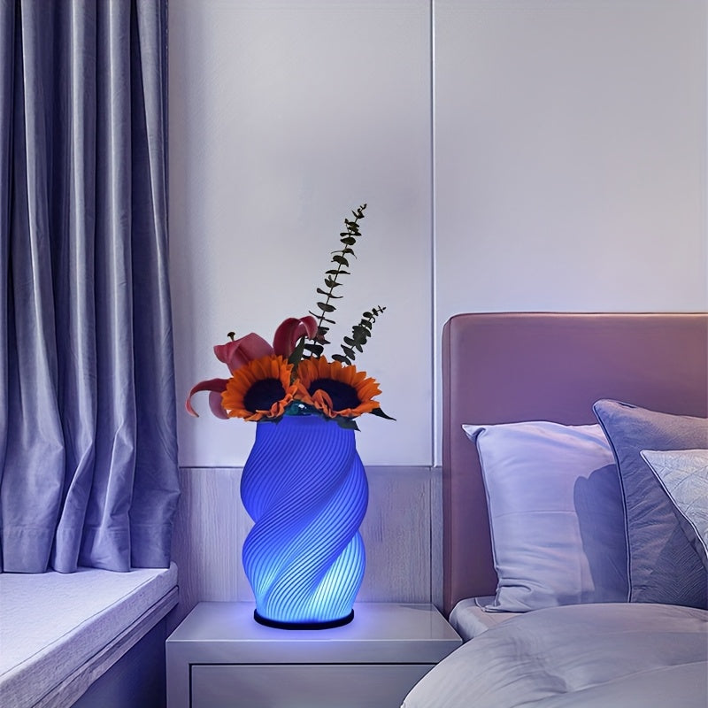 Lampe vase minimaliste moderne RVB, télécommandée, 16 couleurs
