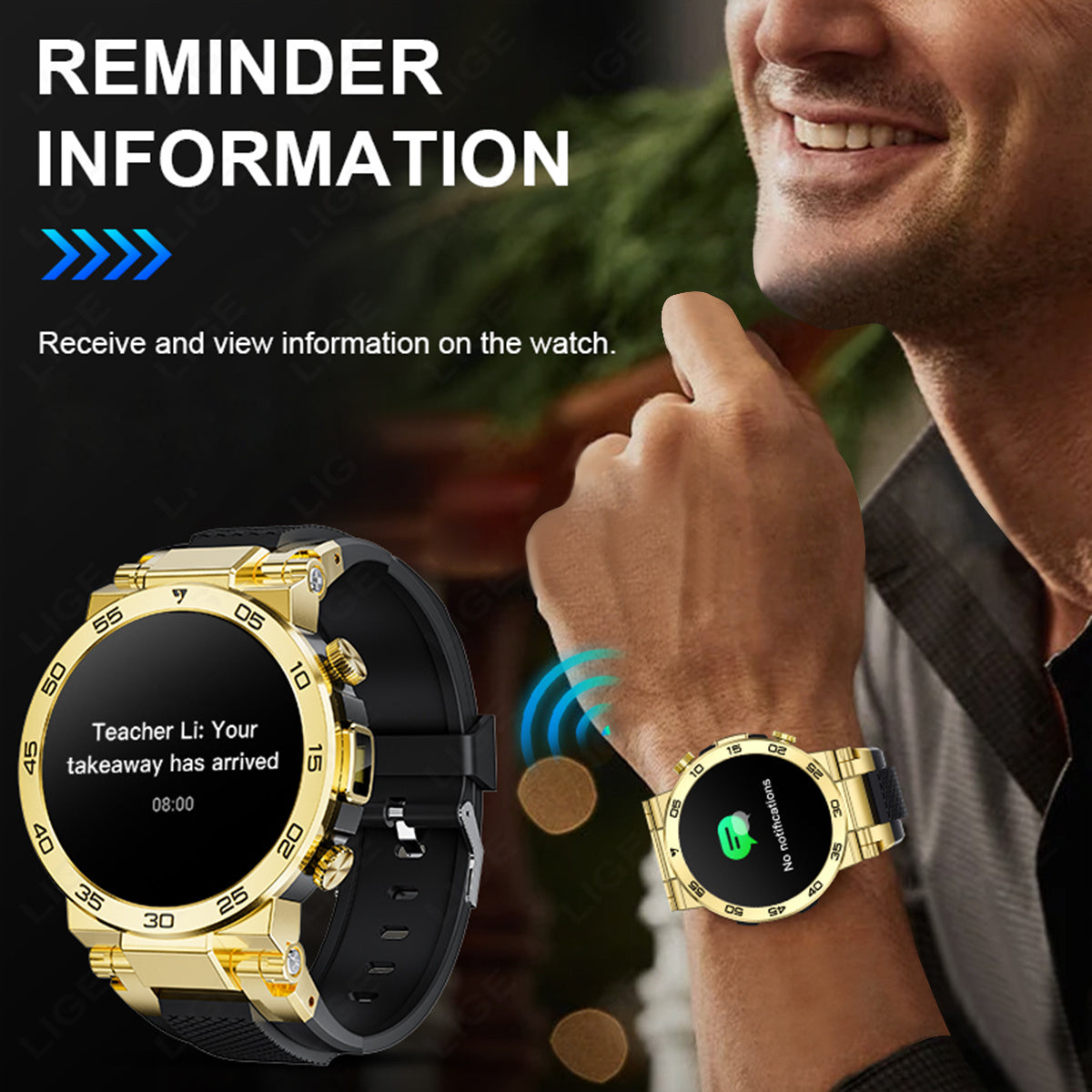 LIGE Nouvelle Montre Connectée Mode Homme Écran 3,89 cm