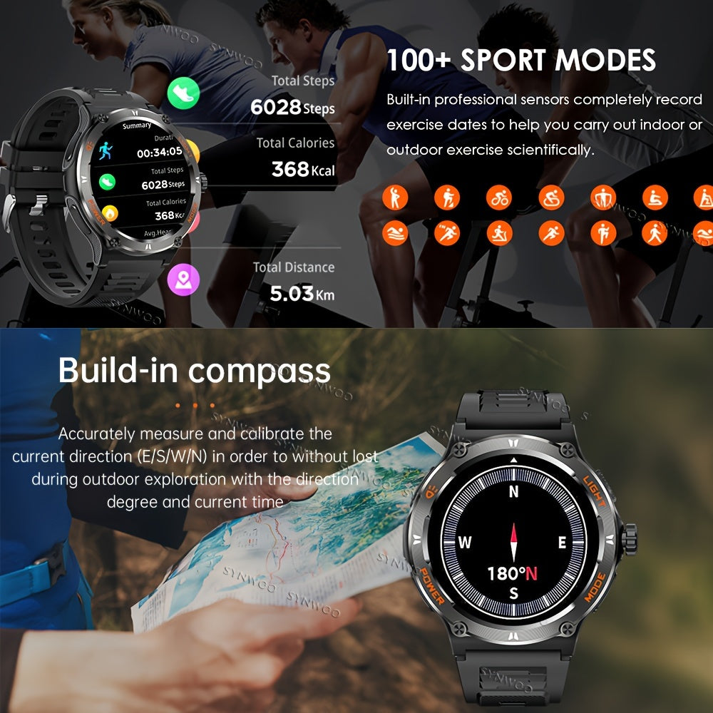 Montre connectée SYNWOO étanche IPX-8 pour hommes - Topdecheztop.fr