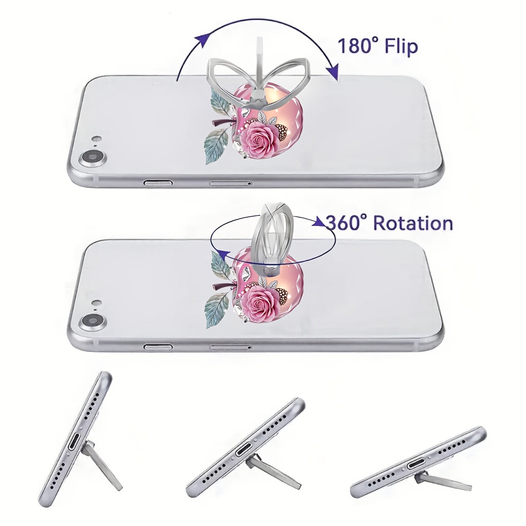 1 anneau de support en acrylique 2D, rotation libre à 360°, joli support - Topdecheztop.fr