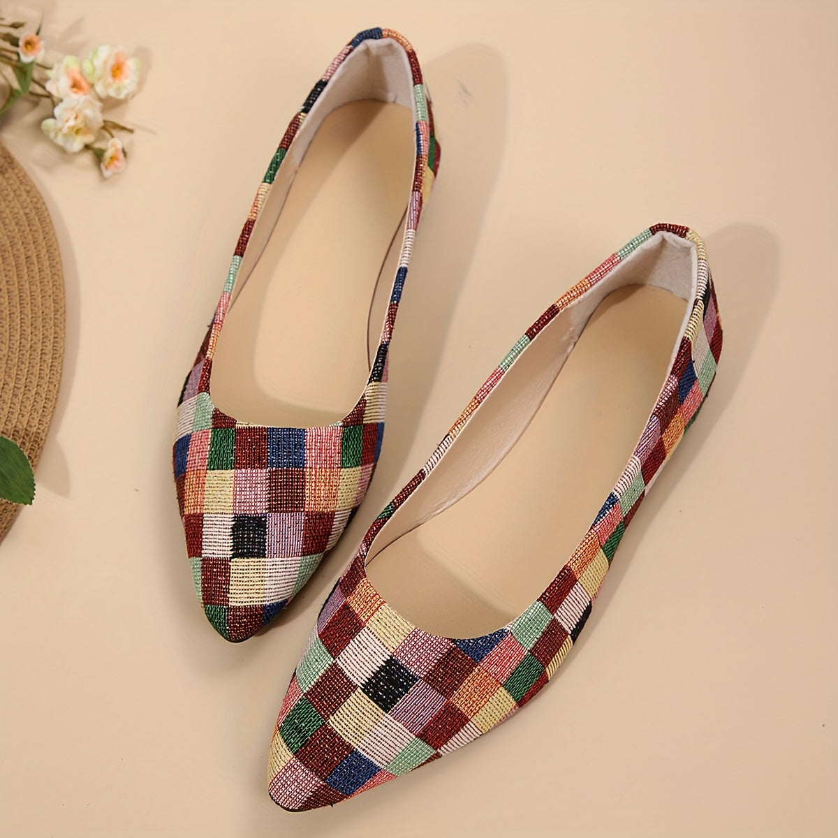 Chaussures plates , imprimé pour femme - Topdecheztop.fr