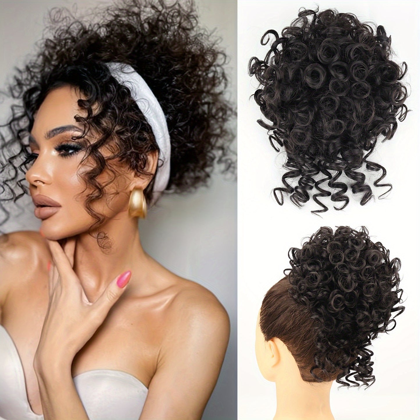 Chignon court et décoiffé de 25,4 cm - Topdecheztop.fr