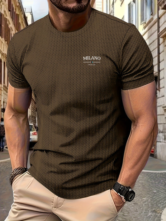 T-shirt à manches courtes et col ras du cou pour homme - Topdecheztop.fr