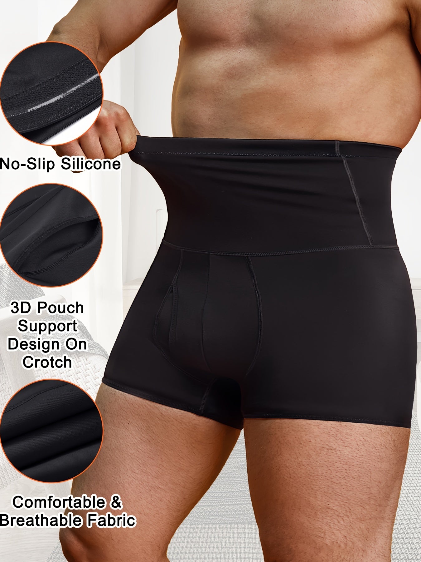 Short gainant taille haute pour homme - Topdecheztop.fr