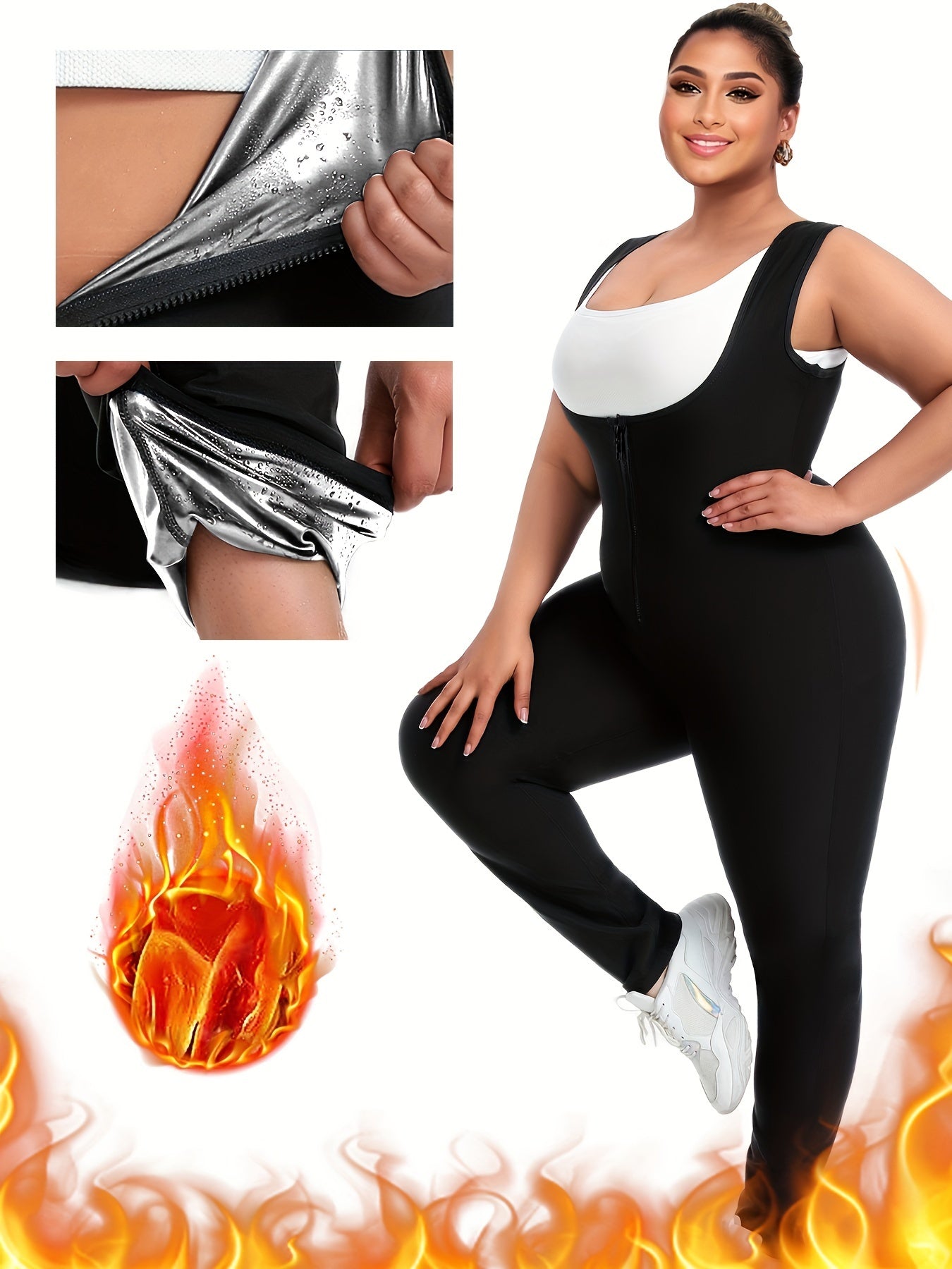 Combinaison d'entraînement convertible 2 en 1 pour femme - Topdecheztop.fr