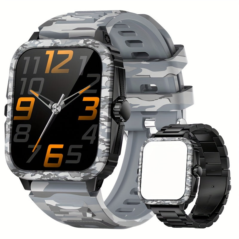 Montre connectée style camouflage JELLOO avec enregistrement d'exercice - Topdecheztop.fr