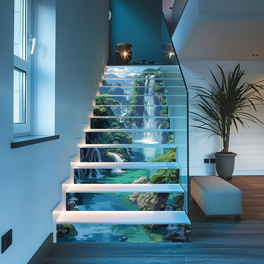 Autocollants pour contremarches d'escalier en vinyle - Autocollants