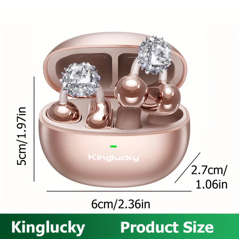 Écouteurs à clip Kinglucky, écouteurs ouverts sans fil, boucles d'oreilles