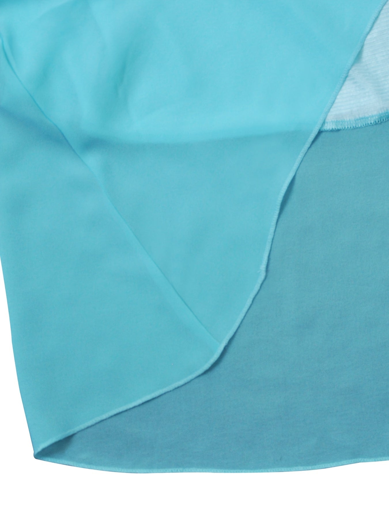 Robe décontractée en mousseline de soie à col en V pour femme