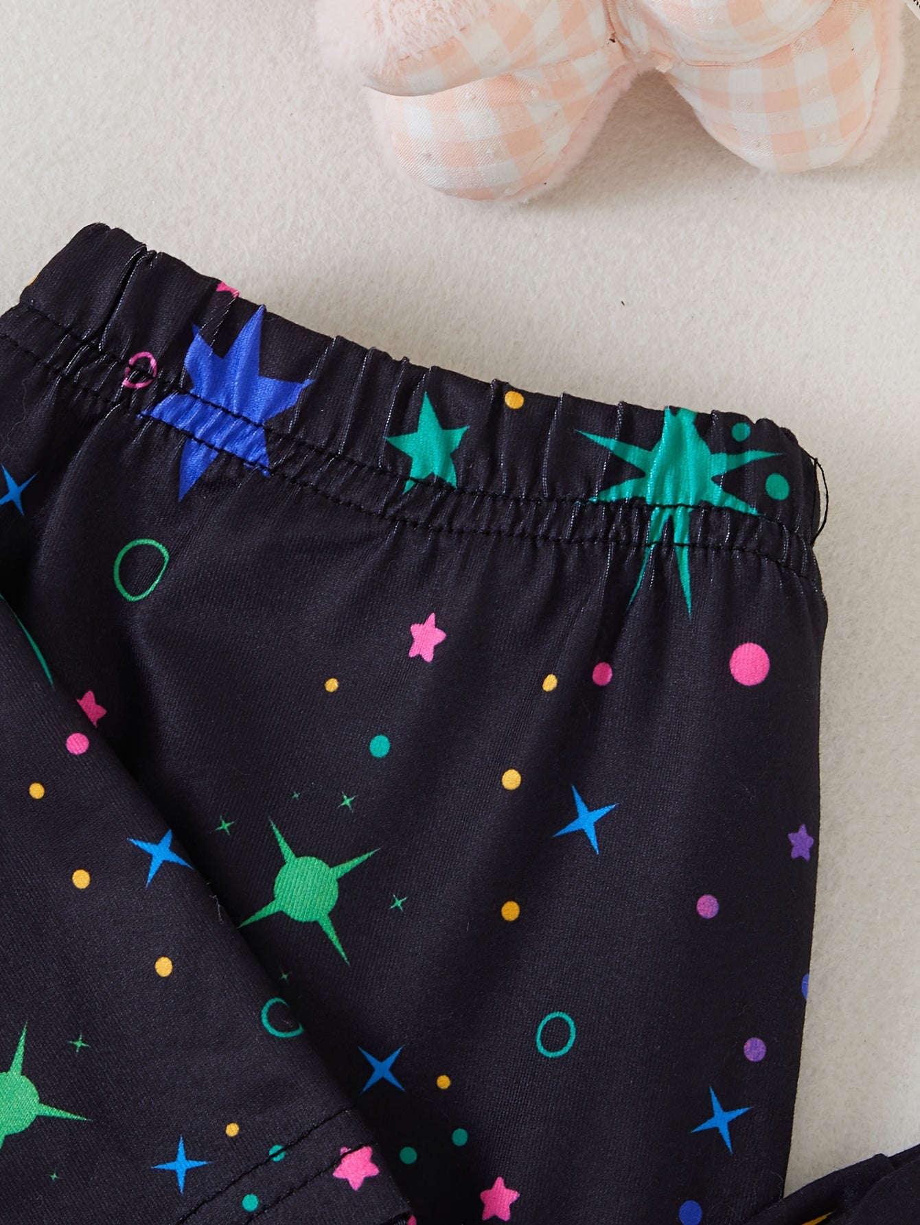 2 Pcs Cute Starry Unicorn Pattern Short Sleeve Top + Jogger Pants Co-ords Set, Casual Comfy Girls Summer Outfit Clothes - Topdecheztop.fr