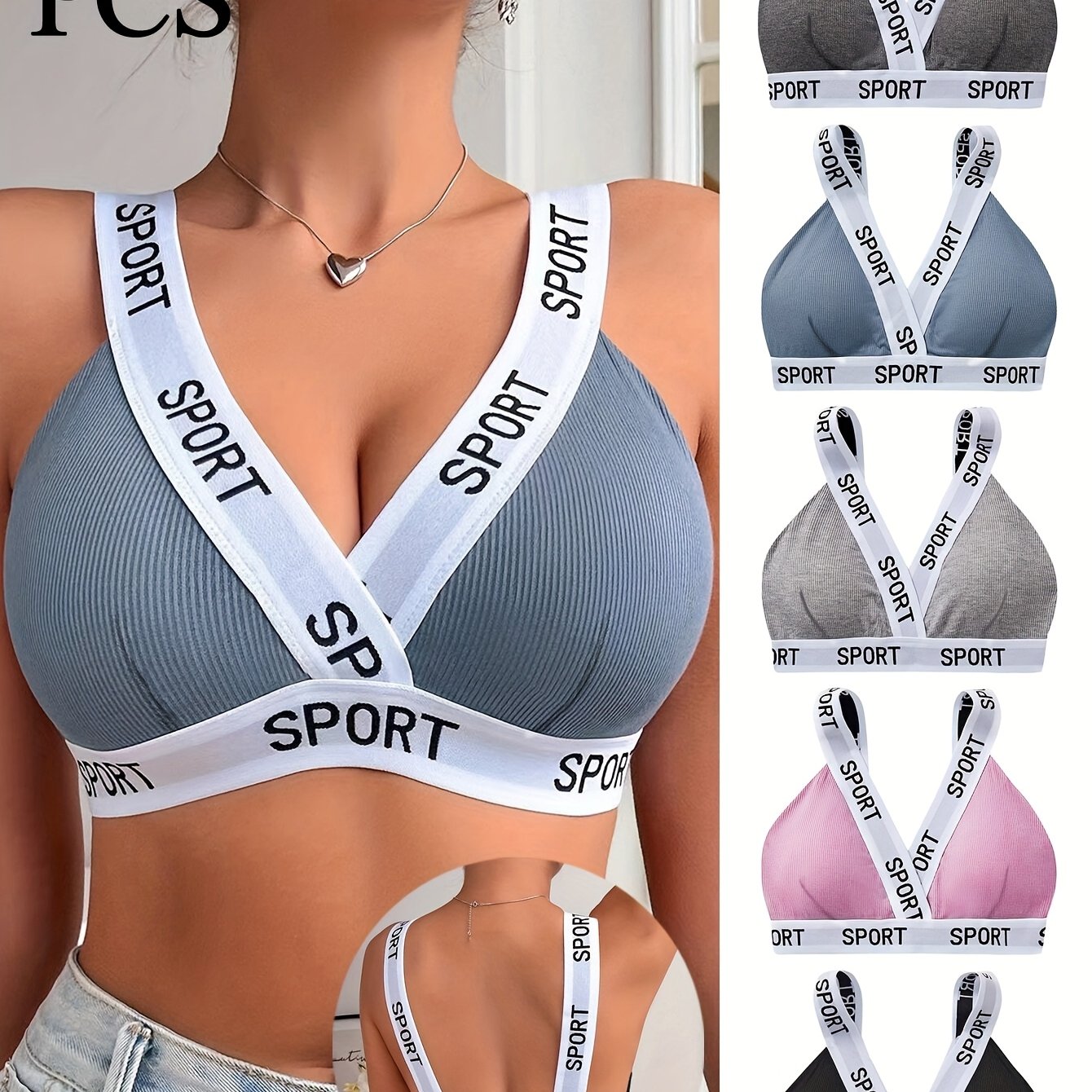 Soutiens-gorge de sport décontractés pour femmes 5 pièces - Topdecheztop.fr