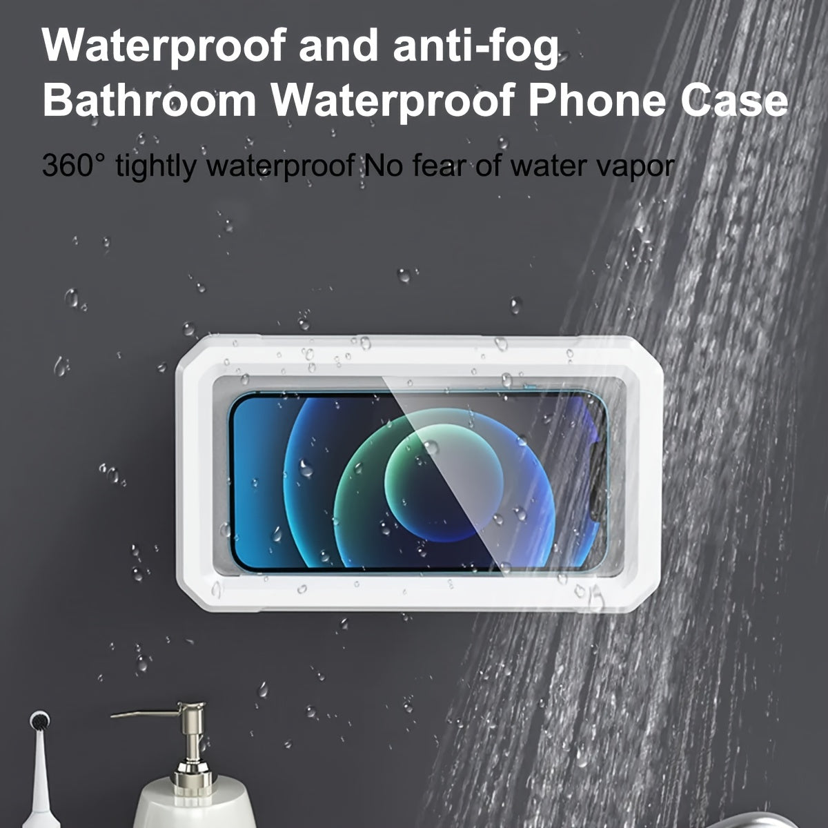 Étui de douche rétractable, rotatif et étanche pour téléphone portable - Topdecheztop.fr