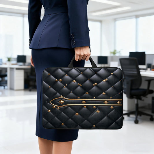 Sacoche pour ordinateur portable en cuir clouté compatible avec les ordinateurs portables de 13/14/15/16/17 pouces