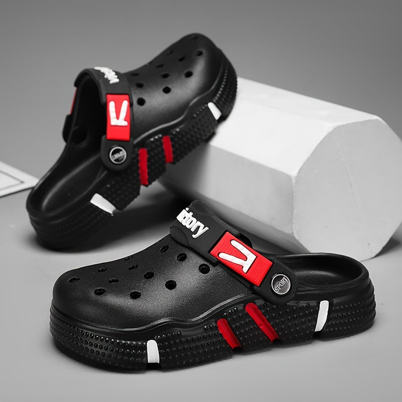 Victory Youngsters' Breathable Clogs - Comfortable, Non-Slip EVA Sandals for Boys & Girls, Durable for Indoor/Outdoor Use, All-Season Footwear in Black, Gray, White, Indoor Outdoor Clogs|Slipon Clogs|Durable Youngsters's Sand - Topdecheztop.fr